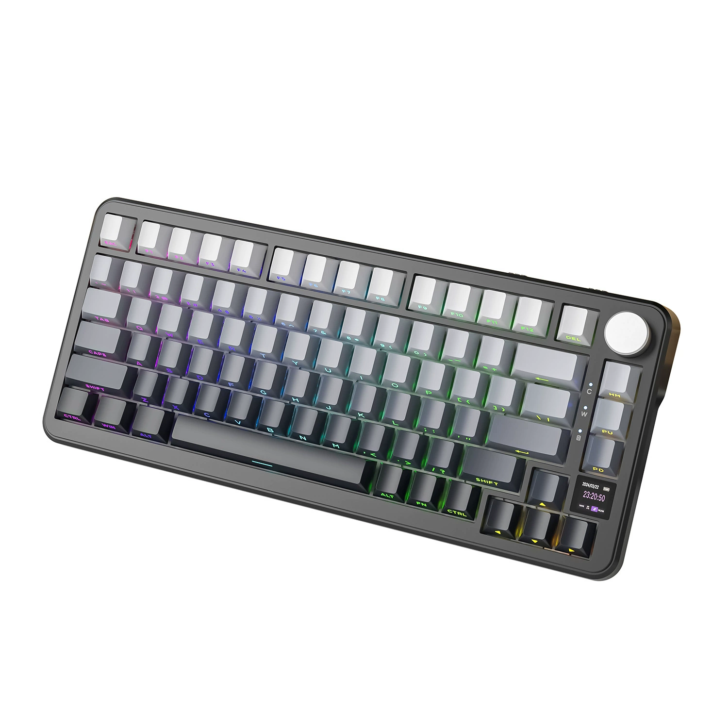 Атакующий Шарк X85PRO три режима RGB Bluetooth беспроводной с подсветкой клавиатура с горячей заменой