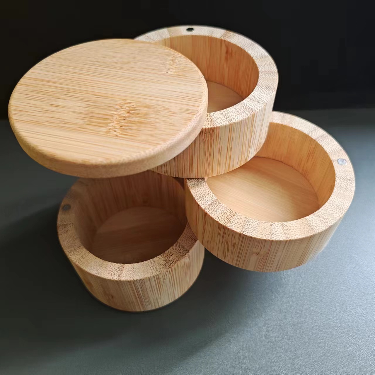 3단 소금통 스푼 없음 13*9cm 300g