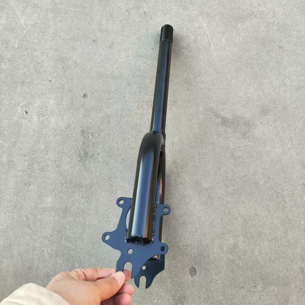 Front Wheel Bracket, Front Suspension Connection, Extended Front Fork with Disc Brake, Non-Shock-Absorbing Electric Vehicle Modification, Small Electric Vehicle