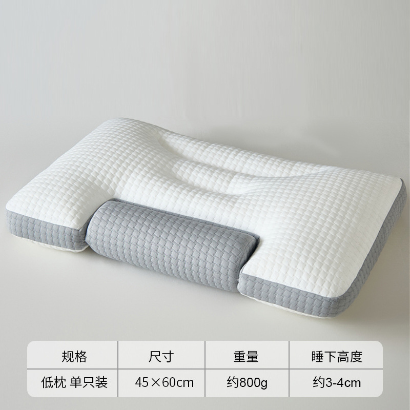 Almohada de espuma viscoelástica cilíndrica, protección de la columna cervical, hogar para adultos, almohada de soporte especial para dormir, un par de hombres con cabeza entera