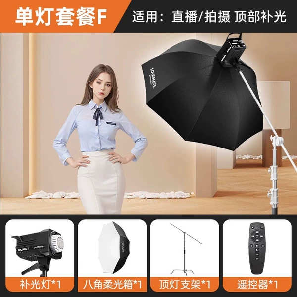 Single Light D300BI Pro package F [Applicable live shooting+top auxiliary light]