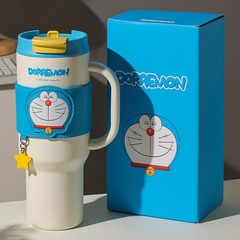 杯具熊大容量車載保溫杯高顏值巨無霸吸管水杯男生女生戶外便攜