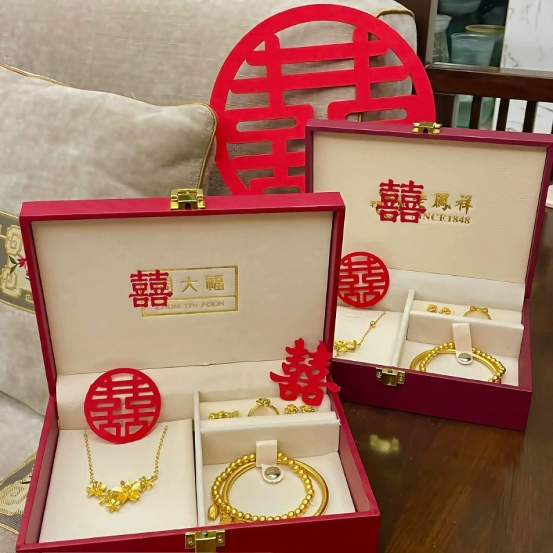 Производитель [2878 человек собралось] Искусственные реквизиты для свадьбы и помолвки, золотой набор из пяти предметов, старинный браслет, прямая продажа