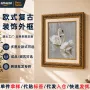抽象客厅墙面金框挂画