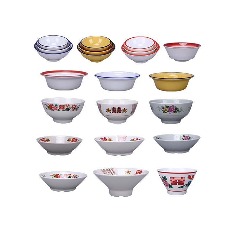 Cuenco de postres de porcelana de melamina, restaurante de hot pot de celebridades creativas en Internet, cuenco de hielo raspado, bol de bolas de arroz glutinoso con hielo de bayberry, ramita de álamo, cuenco de néctar, vajilla