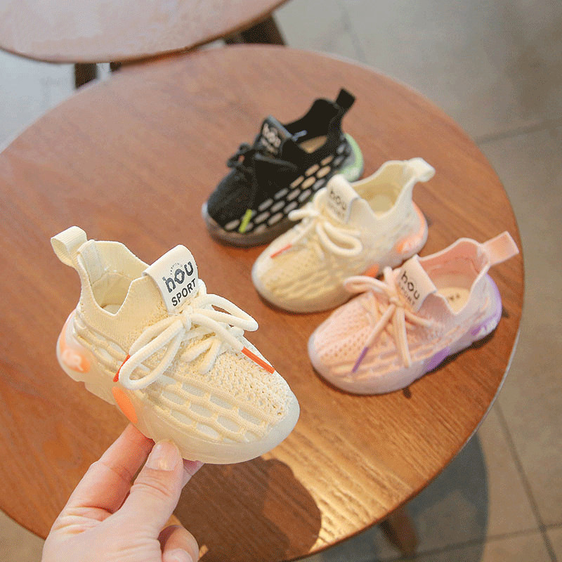 Autumn and winter baby shoes breathable soft bottom coconut shoes 0 a 6 year old girl baby baby mesh knitted toddler shoes