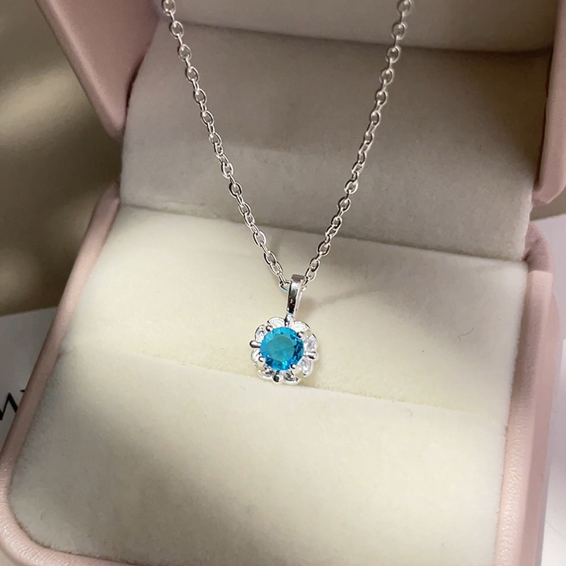 小红书同款太阳花项链女新款轻奢精致锁骨链小众设计配饰厂家批发|undefined