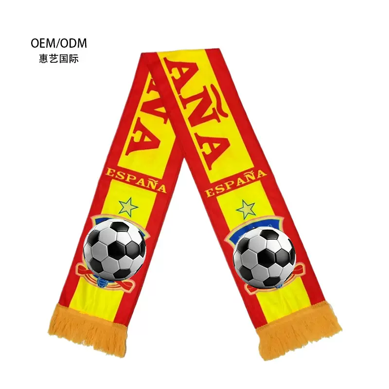 定制西班牙代购皇马足球球迷围巾足球周边看球加油助威球迷礼物