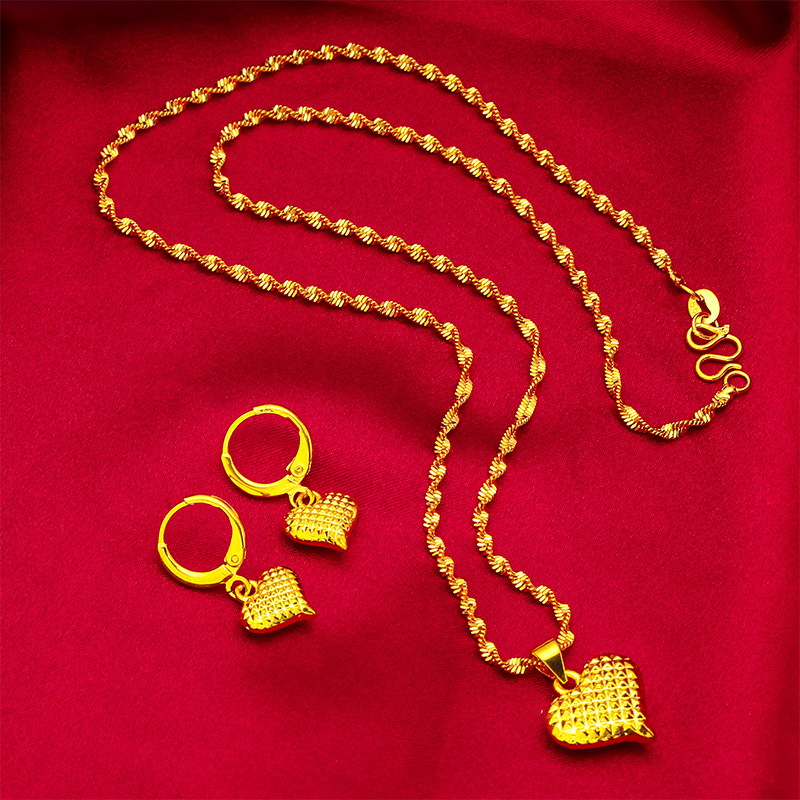 Amor de las mujeres pendientes collar de Vietnam Arena de oro de las mujeres Nueva joyería de moda al por mayor transfronteriza de la joyería al por mayor