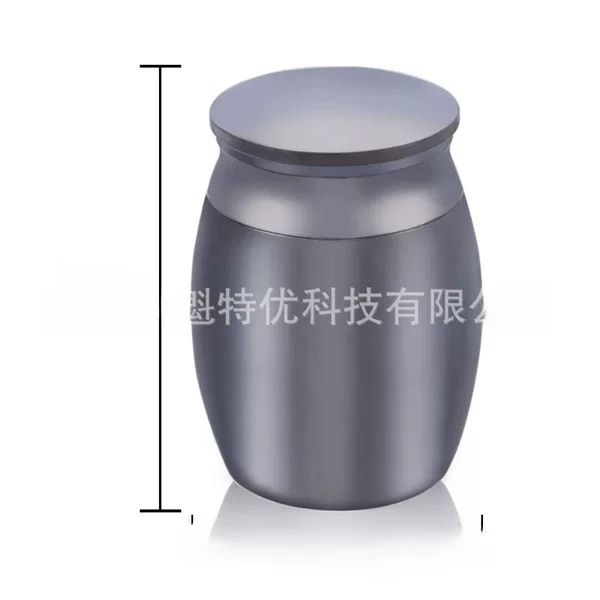 30*40mm hot sale pet body hair ashes jar titanium steel urn can open mini perfume bottle