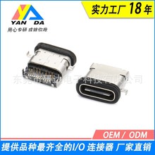 type-cĸ��ϵ��6/16/24PIN��ʽ��ʽ����ˮUSB�B����typec��ĸ�^