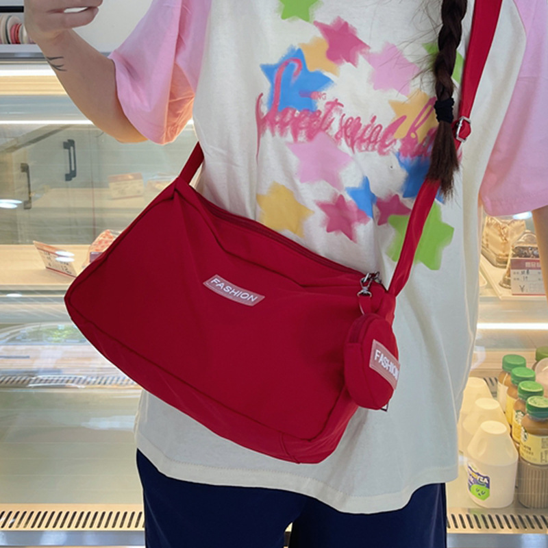 Fashionable Large Capacity Shoulder Bag, Casual Work Crossbody Bag, Niche Design, Nylon Cloth Bag_voghion.com