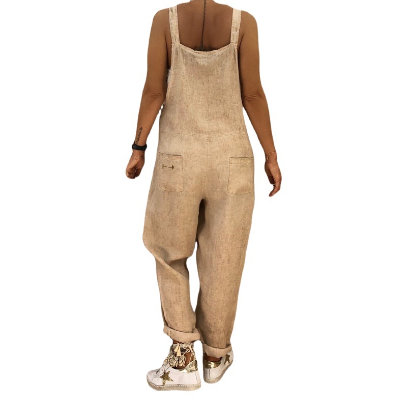 Transfronterizo 2023 Otoño e Invierno Comercio exterior popular europeo y americano moda femenina casual suelta Correa mono más tamaño suspender Pantalones