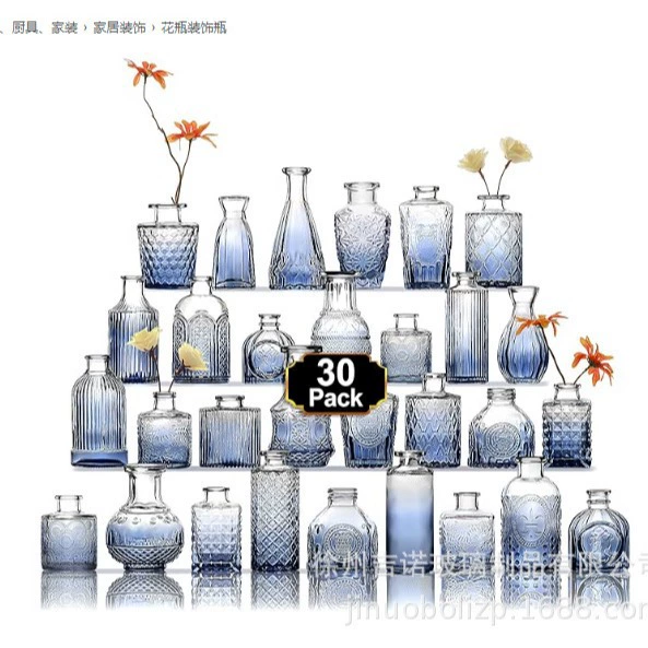 Трансграничный набор ваз амазонка розовая маленькая ваза набор карманных ваз оптом 30 комплектов