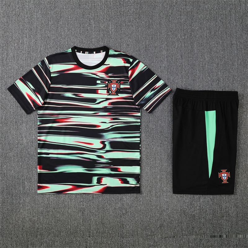 批发25-26利物浦皇马葡萄牙C罗巴萨法国德国热身训练服足球服套装|undefined