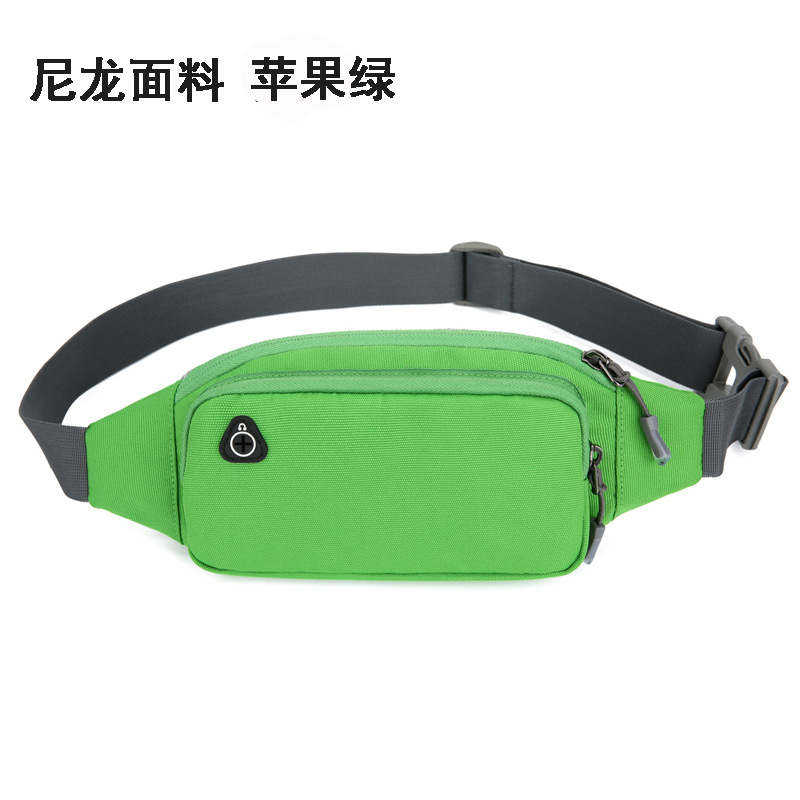 Transfronterizo al aire libre senderismo ocio bolsa hombres y mujeres cajero teléfono móvil bolso crossbody pecho bolsa correr fitness deportes cintura bolsa