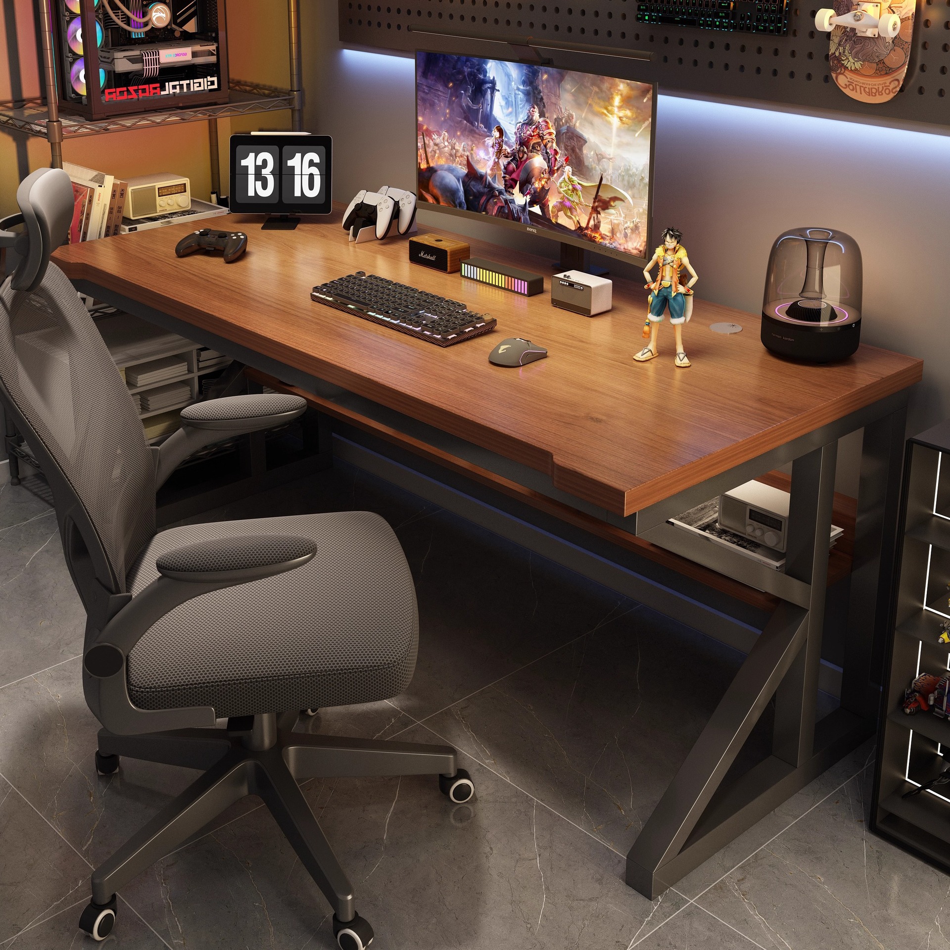 Mesa de computadora de escritorio doméstico mesa de deportes electrónicos silla de dormitorio mesa de almacenamiento simple mesa de trabajo escritorio multifuncional mesa de oficina