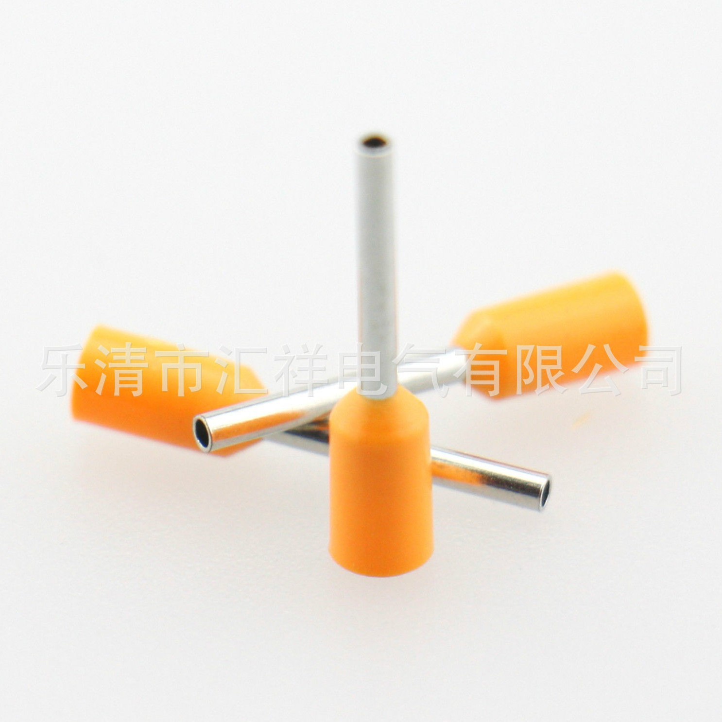 供应管形预绝缘端头针管式连接器线鼻子端子黄铜E管 灯具照明接线