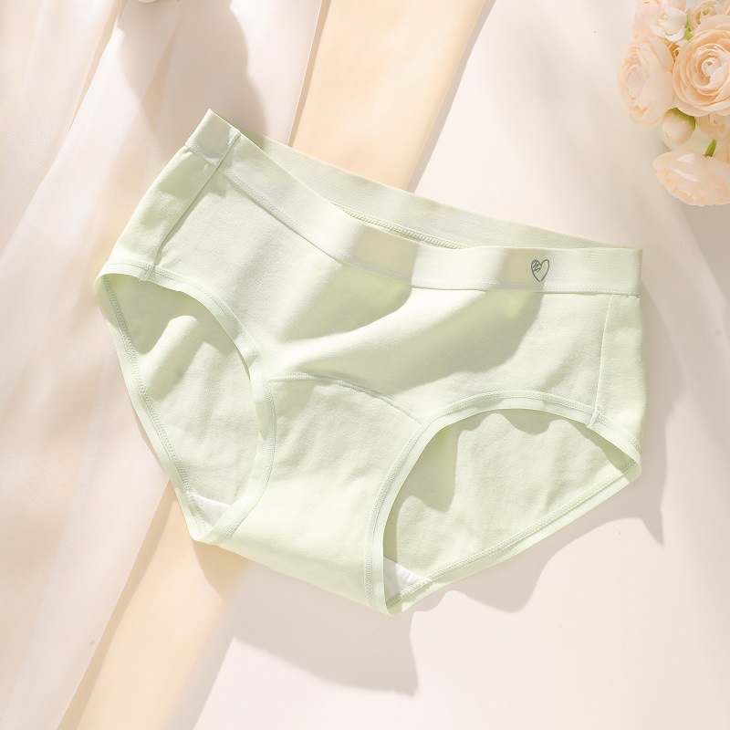 Algodón puro para mujer antibacteriano alargado entrepierna delantera algodón sin costuras cintura media triángulo de mujer ropa interior corta transpirable ropa interior de mujer