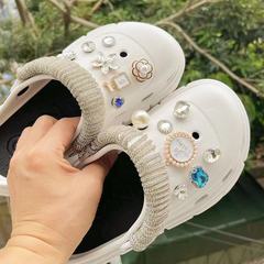 朋克男女通用洞洞鞋配飾鞋扣百搭配飾飾品鞋花裝飾水鑽金屬可拆卸