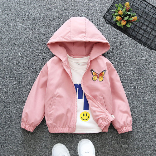 Stylish Spring Outfit for Girls - Versatile Jacket for Spring and Autumn 2024, Baby and Toddler Fashion Hoodie for Young Children