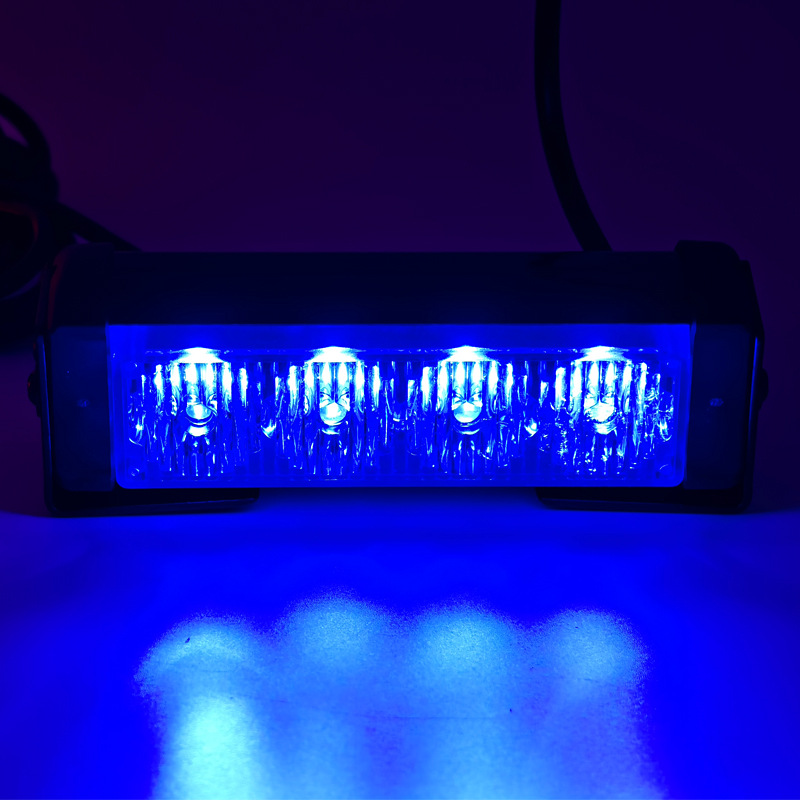 Car 4-Led Warning Light Modification, Dual Car Lights, Grille Decoration, Strobe Light, Flashing Light, Long Bar Light, Roof Light