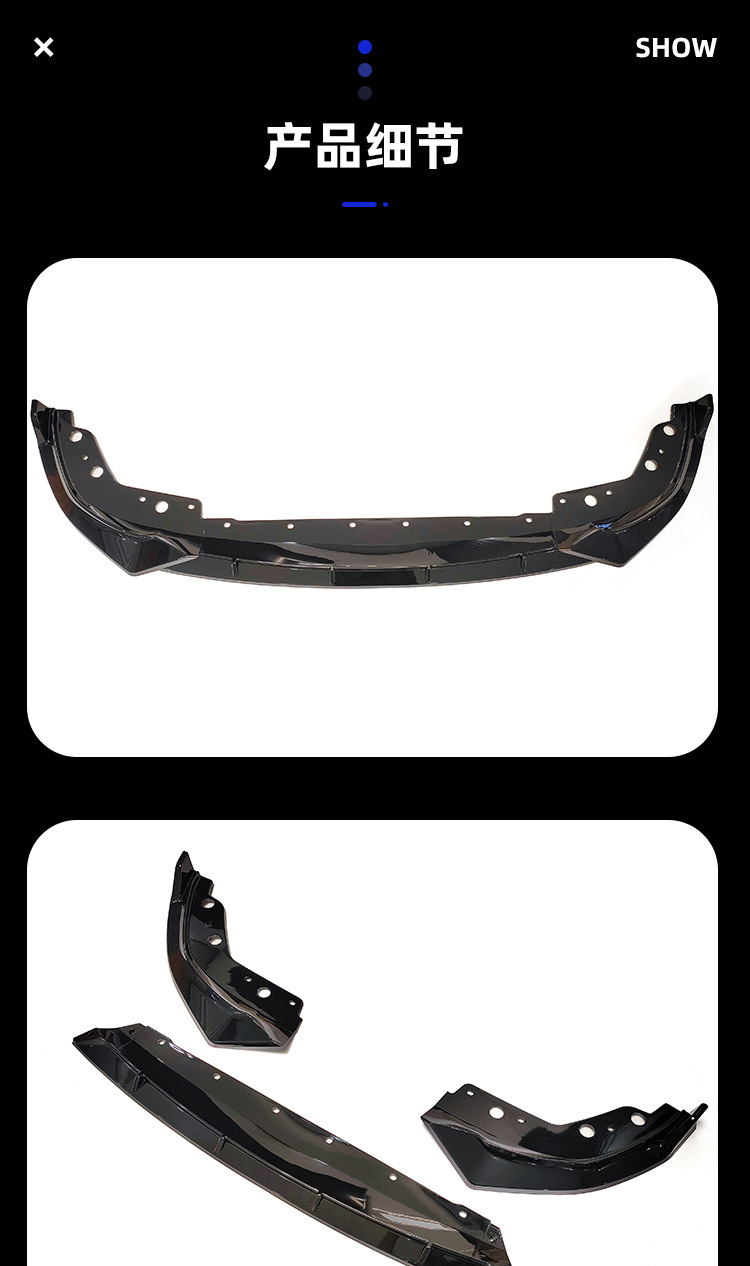 Front Lip Spoiler for BMW 3 Series G20 G28