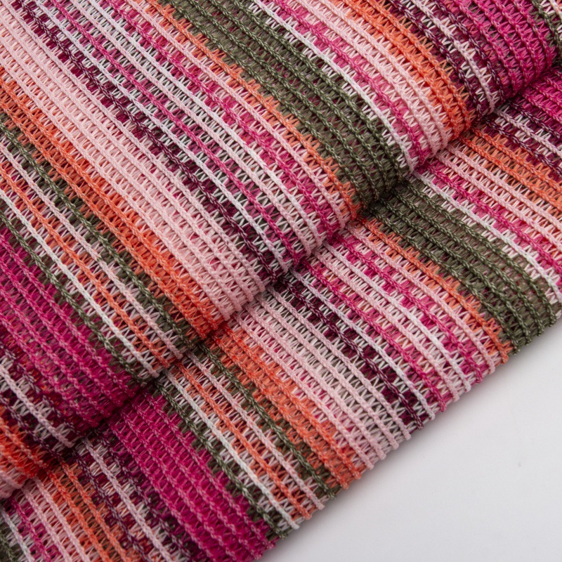 针织布 色织网布 经编色织提花 时尚女装 时尚针织布