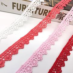 メーカー直販水溶刺繍波レースdiy小バーコード1.5cmポリエステル糸レース装飾水溶レース