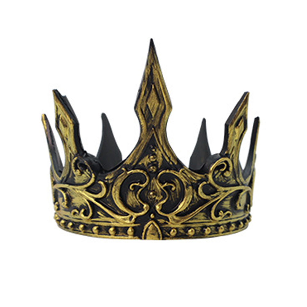 Transfronterizos medieval rey corona Halloween baile de máscaras fiesta disfraz de espectáculo props cosplay cabeza