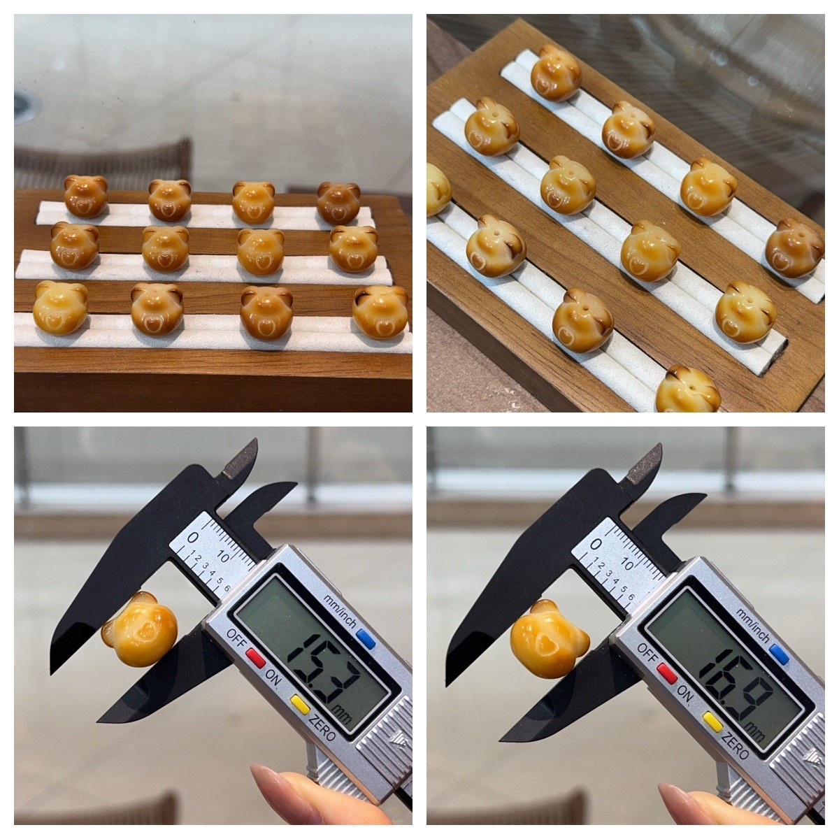 炭烤菩提根合集熊头文玩配件莲花三通手链手串手饰时尚饰品配饰