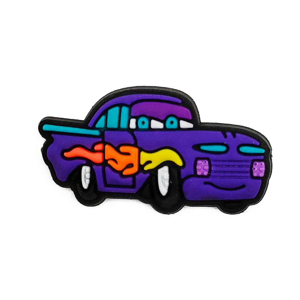 Racing historia serie agujero zapatos zapato flor zapato hebilla de dibujos animados agujero zapatos hebilla playa zapatos decoración superior con c