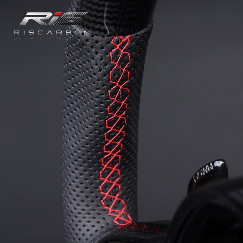 Compatible with Mercedes-Benz carbon fiber red label black button steering wheel W207W211W212 W221W222 809AMG GT