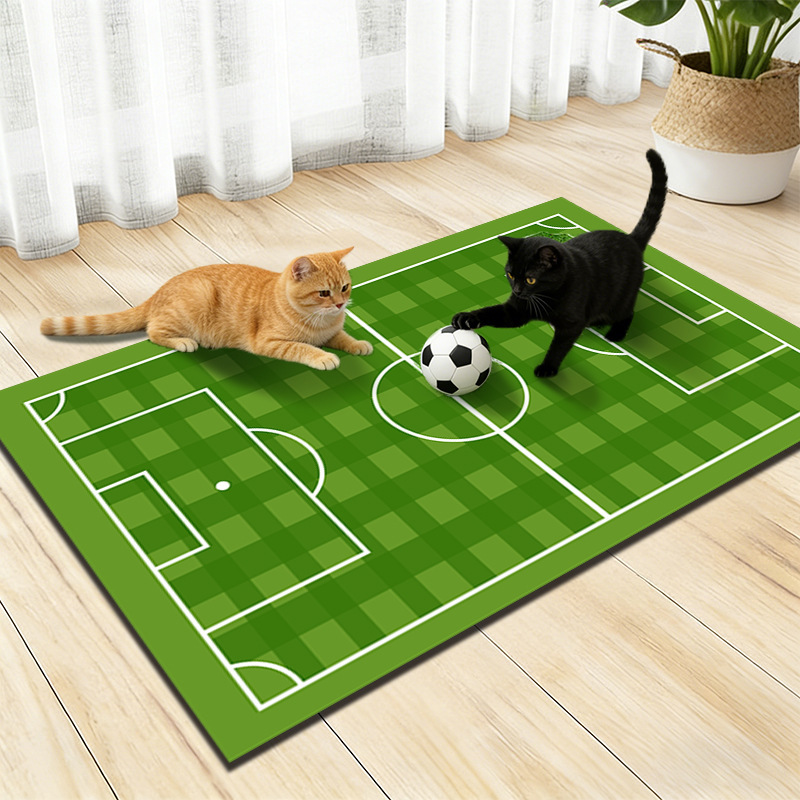Transfronterizos TEMU camas de paja alga barro estera de campo de fútbol dormitorio para mascotas de juego estera de cabello resistente a la suciedad fácil de cuidar estera de pies