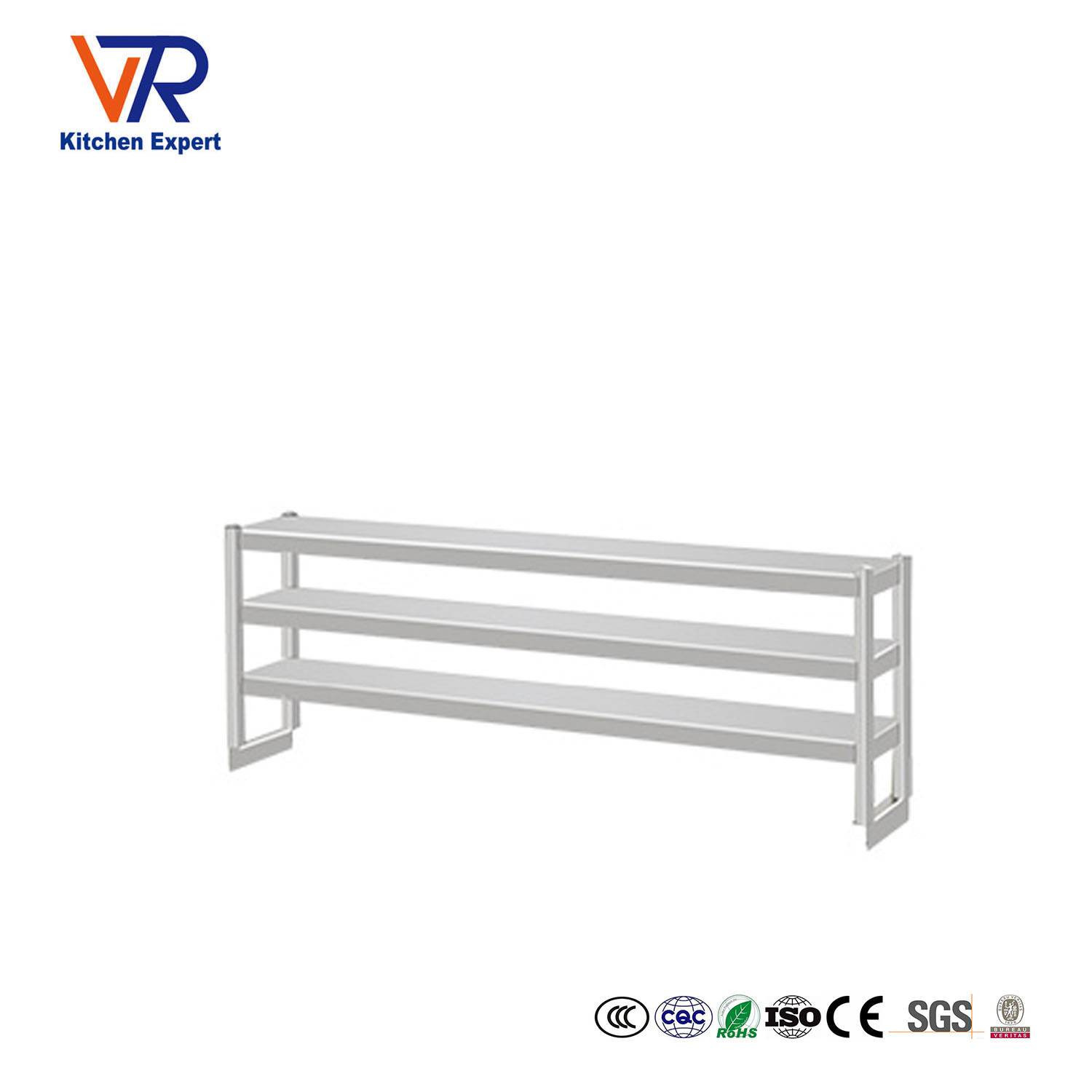 厂家直供高质量商用201/304不锈钢台面立架置物架墙架