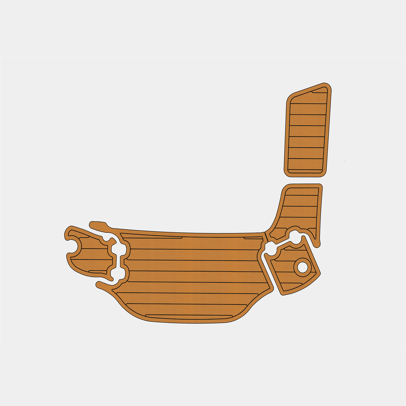 2007-2017 Tahoe Q7i EVA Faux Teak Marine mat Foam Floor