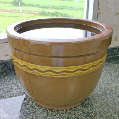 Water tank Glazed earthen Basin Pickle ceramics household Water tank old-fashioned Large choucroute Pickles Rice VAT Storage