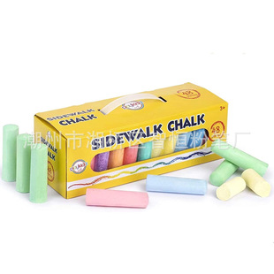 Factory Direct Sales Calcium Sulfate Colorful Washable Toy Chalk 48 Pack Kidsren's Completely Outdoor Sidewalk Chalk