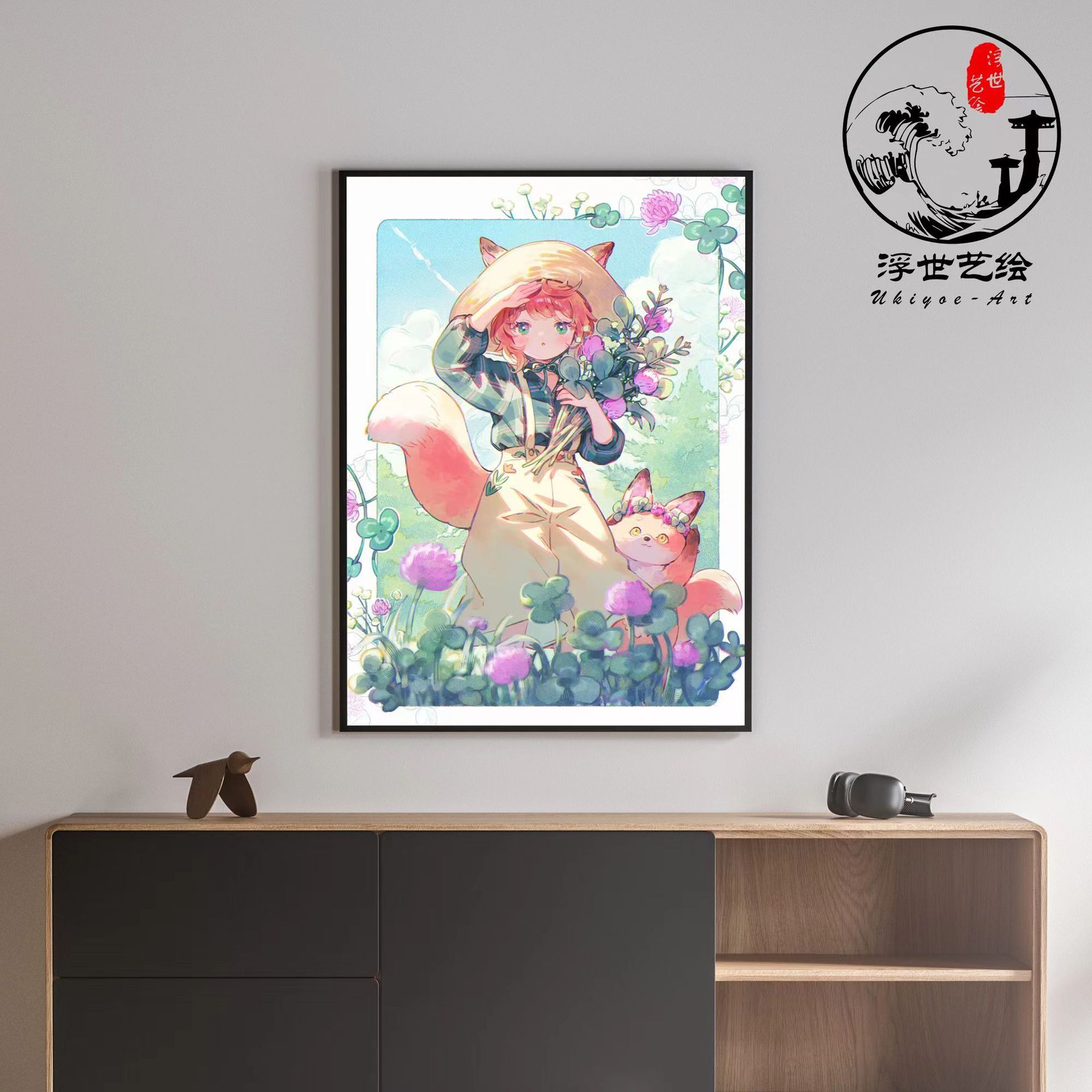 DIY pintura al óleo digital para colorear pintura linda chica corazón secundaria japonesa dibujos animados ins graffiti hecho a mano