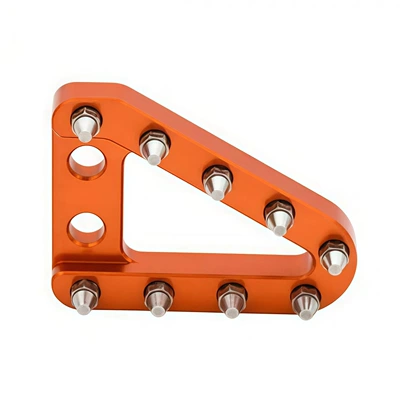 Motorcycle pedals – brake head - flat-orange