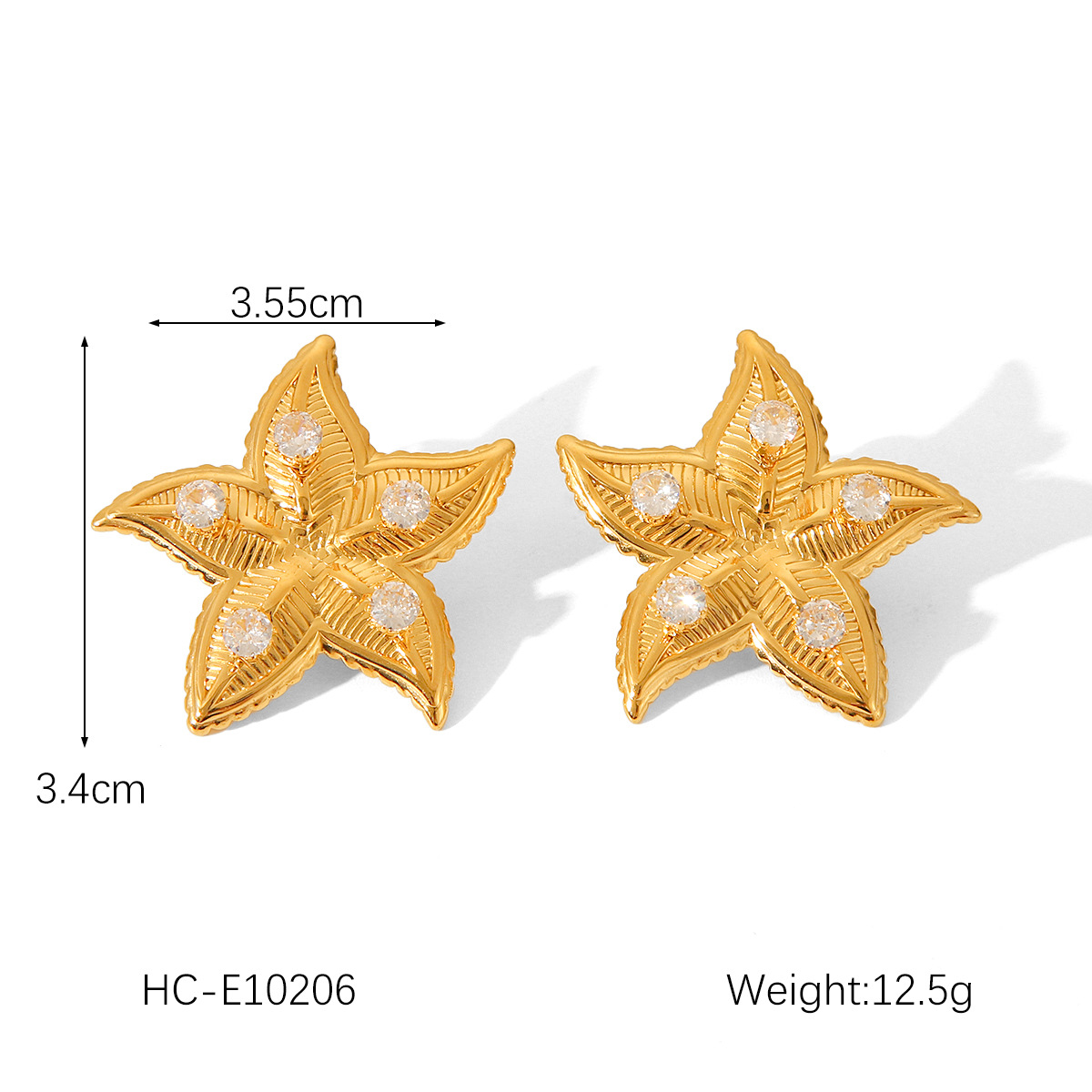 Drop Earrings, Ear Studs Classification PVD Coated 18K Gold Real Gold Plated Flower 304 Stainless Steel Vintage Style Waterproof Non Tarnish Drop Earrings Ear Studs