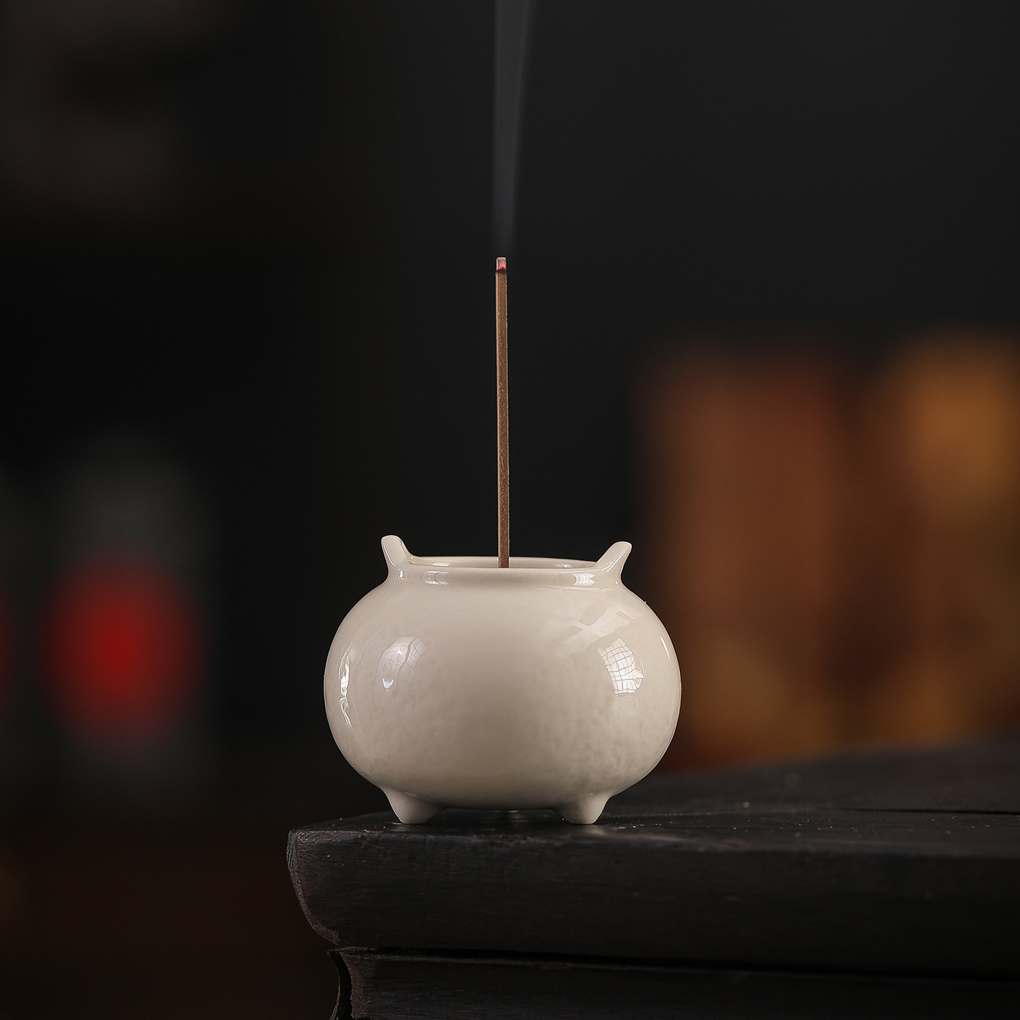 Handwritten grass ash incense burner creative ceramic household…