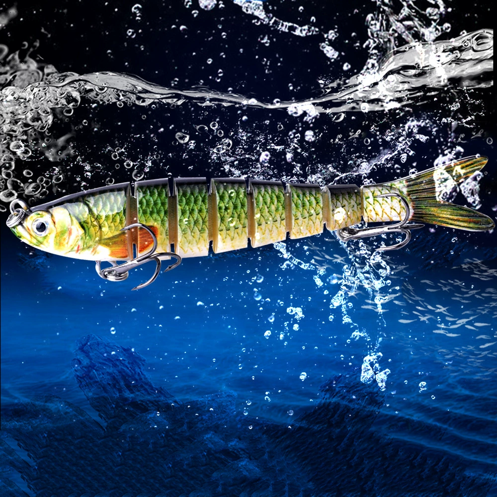 Многоштоковая рыбалка swimbait приманка 14 см 26 г, 8-сегментная тонущая имитация леща