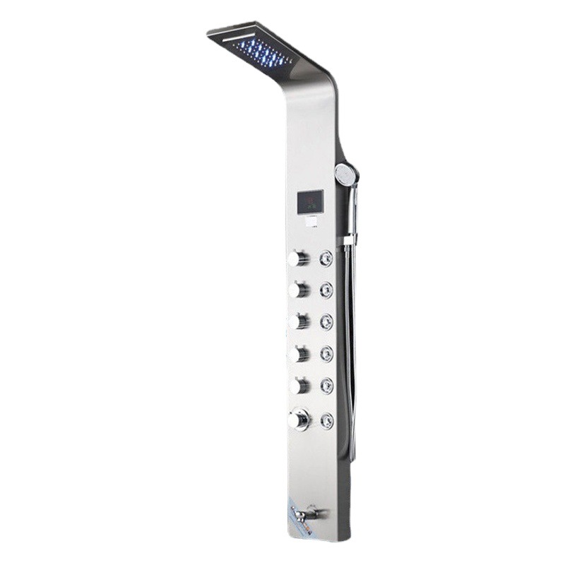 Constant temperature shower screen multi-outlet 304 stainless steel shower head suit multi-function shower faucet body