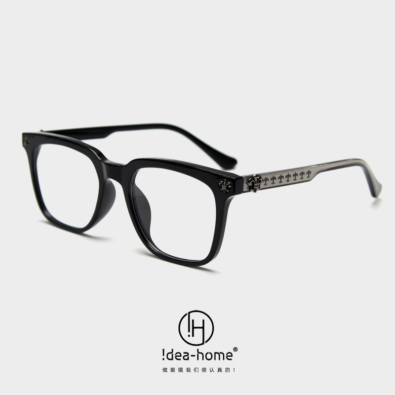 72318 new retro artistic myopia glasses frame men's and women's plain glasses frame can be equipped with degrees personalized large frame cover face 72318 new retro artistic myopia glasses frame men's and women's plain glasses frame can be equipped with degrees personalized large frame cover face