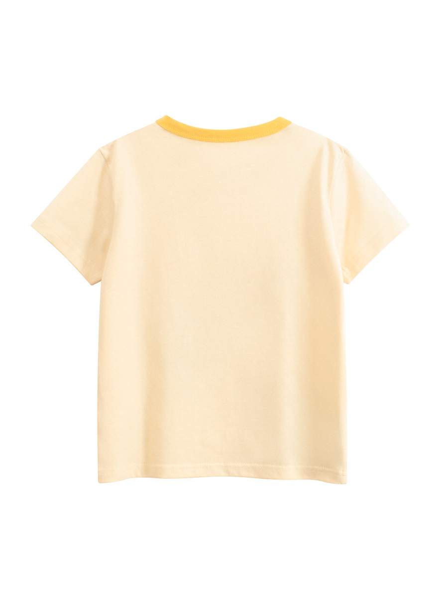 2025 verano nuevo estilo ropa para niños europeos y americanos camiseta de manga corta para niños dibujos animados de dinosaurios para niños ropa para bebés fuente de Douyin