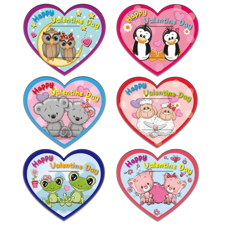 香味卡片亚马逊儿童情人节香味卡片卡通图案香氛贺卡节日香味卡