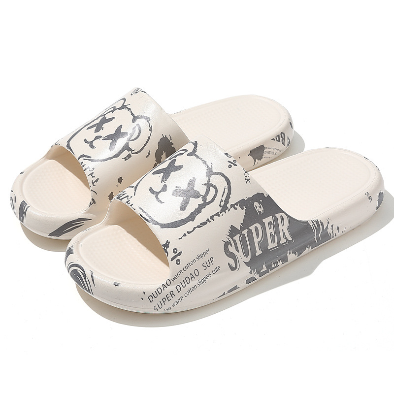 non-slip summer home cartoon women's slippers for bathroom