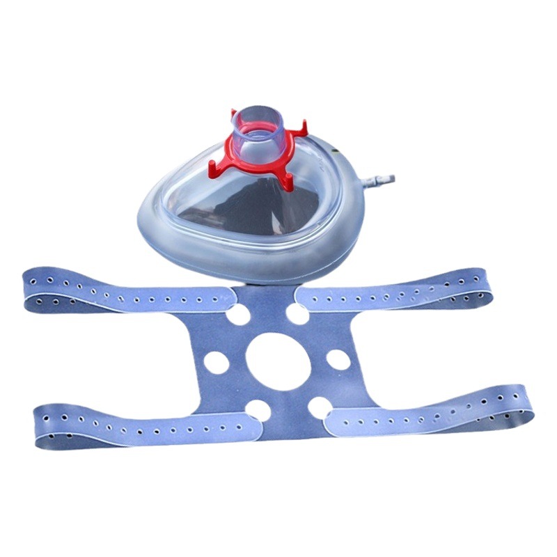 Medical silicone four-head binding headband Anesthesia Mask fixing belt + PVC mask