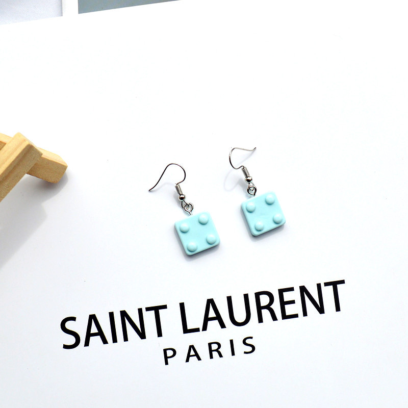Acrylic Material 1 Pair Fashion Animal Jigsaw Arylic Drop Earrings